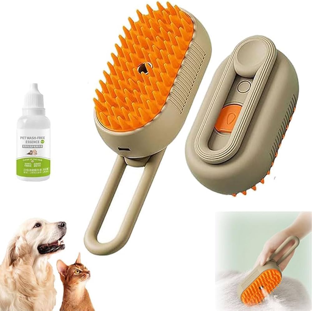 Cepillo A Vapor Para Mascota 3 En 1